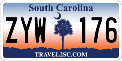 SC license plate ZYW176