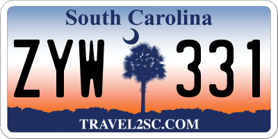 SC license plate ZYW331