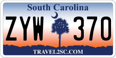 SC license plate ZYW370