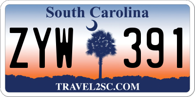 SC license plate ZYW391