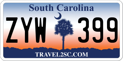 SC license plate ZYW399