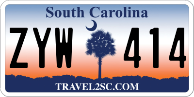 SC license plate ZYW414