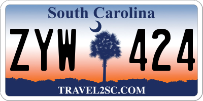 SC license plate ZYW424