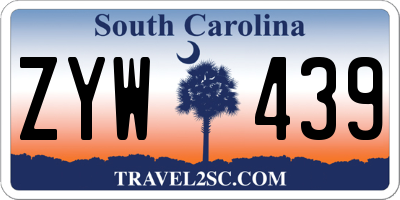 SC license plate ZYW439