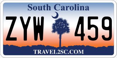 SC license plate ZYW459