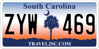 SC license plate ZYW469