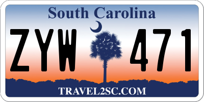 SC license plate ZYW471