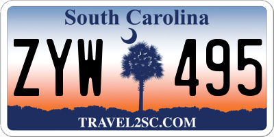 SC license plate ZYW495