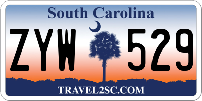 SC license plate ZYW529