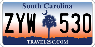 SC license plate ZYW530