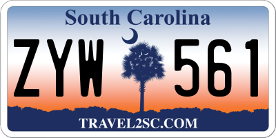 SC license plate ZYW561