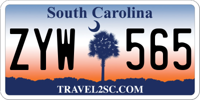 SC license plate ZYW565