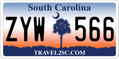 SC license plate ZYW566