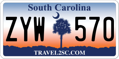 SC license plate ZYW570