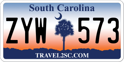 SC license plate ZYW573