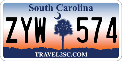 SC license plate ZYW574