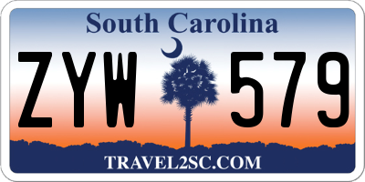 SC license plate ZYW579