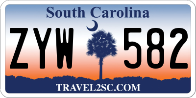 SC license plate ZYW582