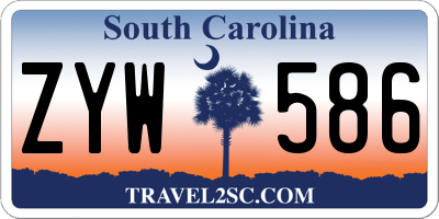 SC license plate ZYW586