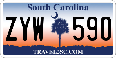 SC license plate ZYW590