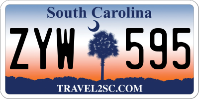 SC license plate ZYW595