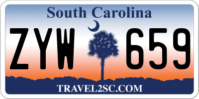 SC license plate ZYW659