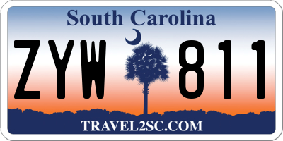SC license plate ZYW811