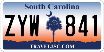 SC license plate ZYW841
