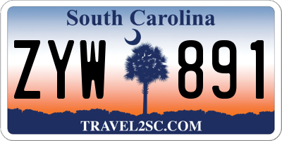 SC license plate ZYW891