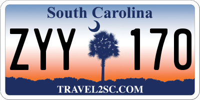 SC license plate ZYY170