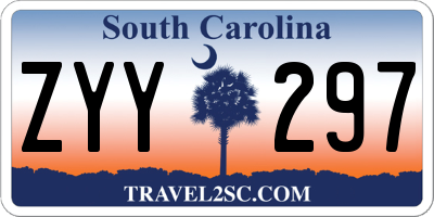 SC license plate ZYY297