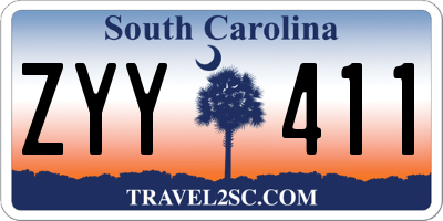 SC license plate ZYY411