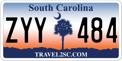 SC license plate ZYY484