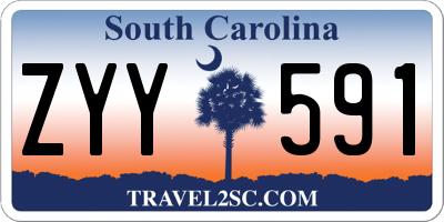 SC license plate ZYY591