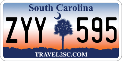 SC license plate ZYY595