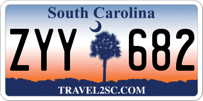 SC license plate ZYY682