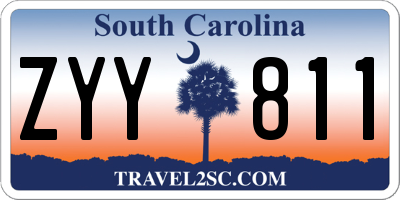 SC license plate ZYY811