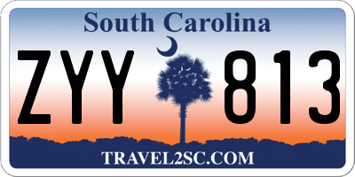 SC license plate ZYY813