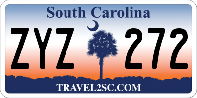 SC license plate ZYZ272