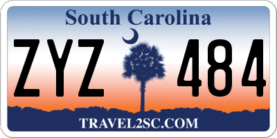 SC license plate ZYZ484