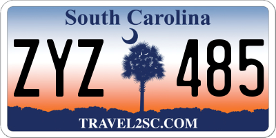 SC license plate ZYZ485