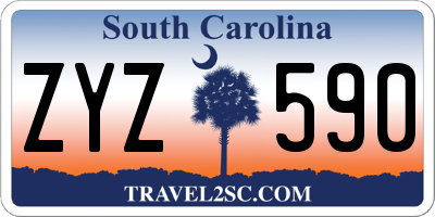 SC license plate ZYZ590