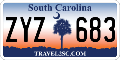 SC license plate ZYZ683