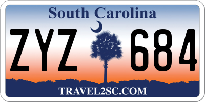 SC license plate ZYZ684