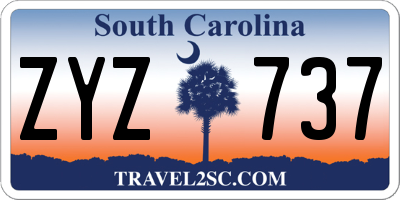 SC license plate ZYZ737