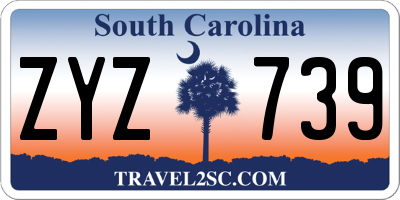 SC license plate ZYZ739