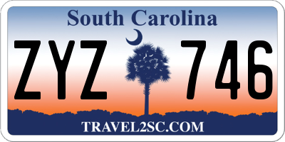 SC license plate ZYZ746