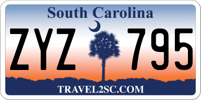 SC license plate ZYZ795