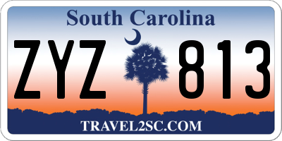 SC license plate ZYZ813