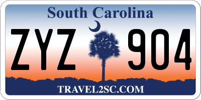 SC license plate ZYZ904